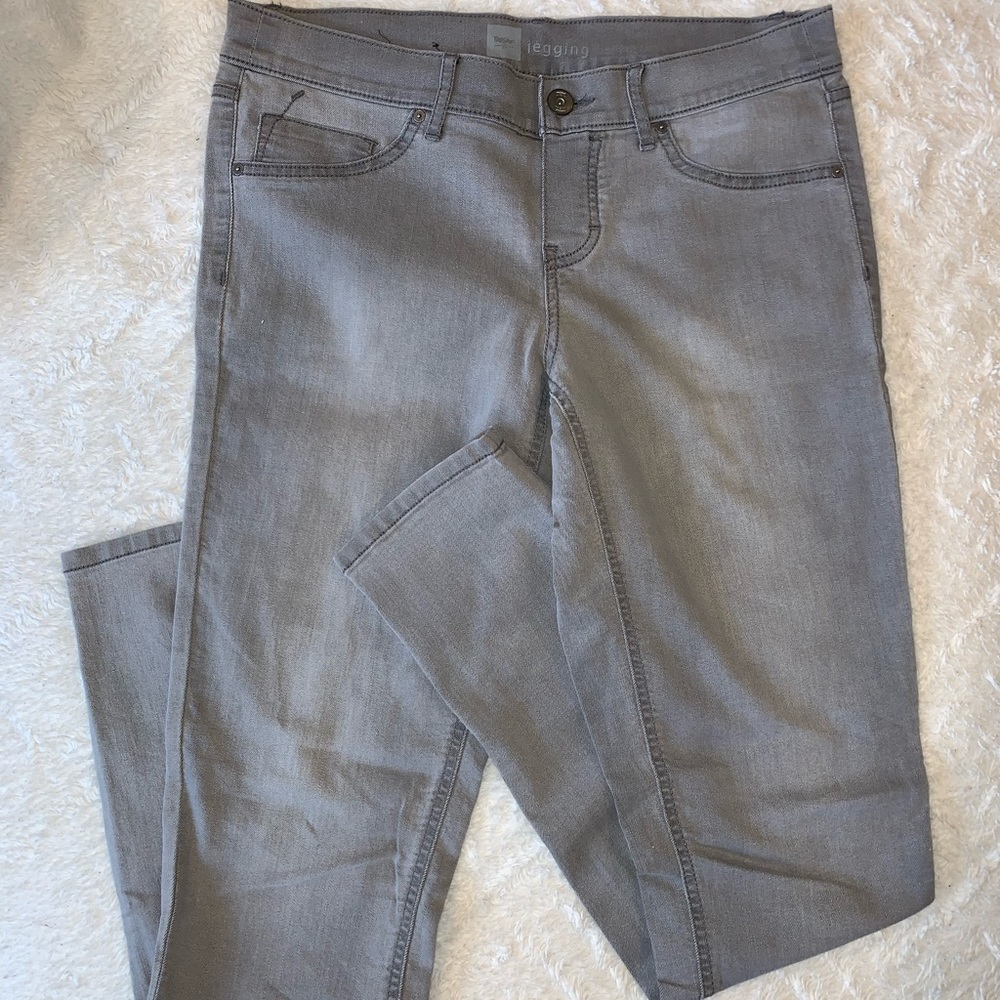 Madewell (like) Gray jeggings Size 10 fit is smaller